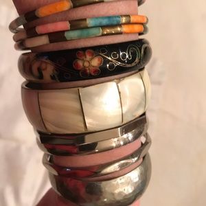 9 Vintage Bangle Bracelets